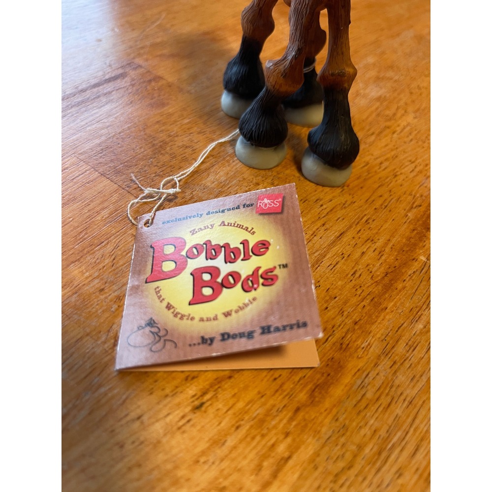 Bobble Bods by Doug Harris for Russ set of 2 Horace the Horse & Heffie the Cow - Picture 6 of 16